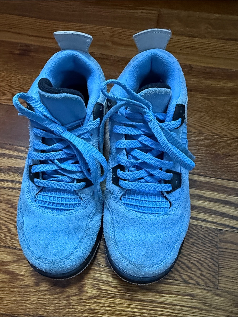 Jordan Kids Light Blue Suede Sneakers
